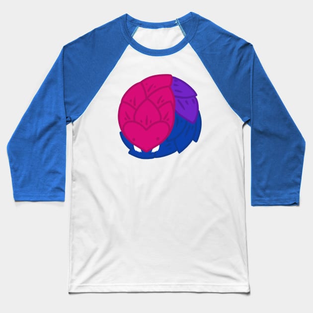 Pride Pangolin - Bi Baseball T-Shirt by SmidgeFidge